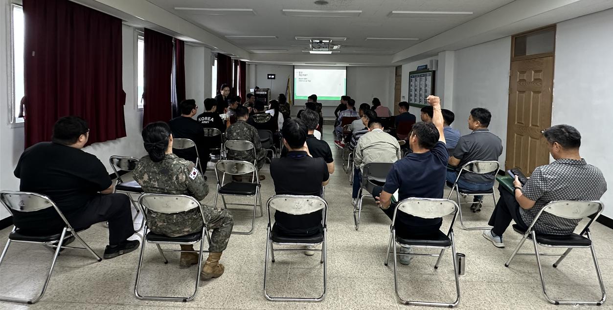 31 동원지원단 소속 용사 및 간부 대상 생명존중인식교육