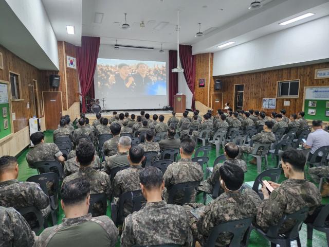 31사단 광산구남구예비군 훈련장 간부 및 일반 사병 대상 자살예방교육