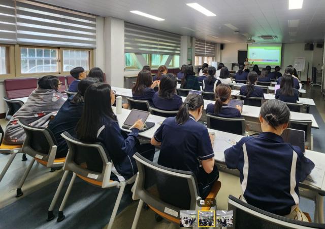 설월여자고등학교 생명지킴이 대상 학생 생명존중인식교육