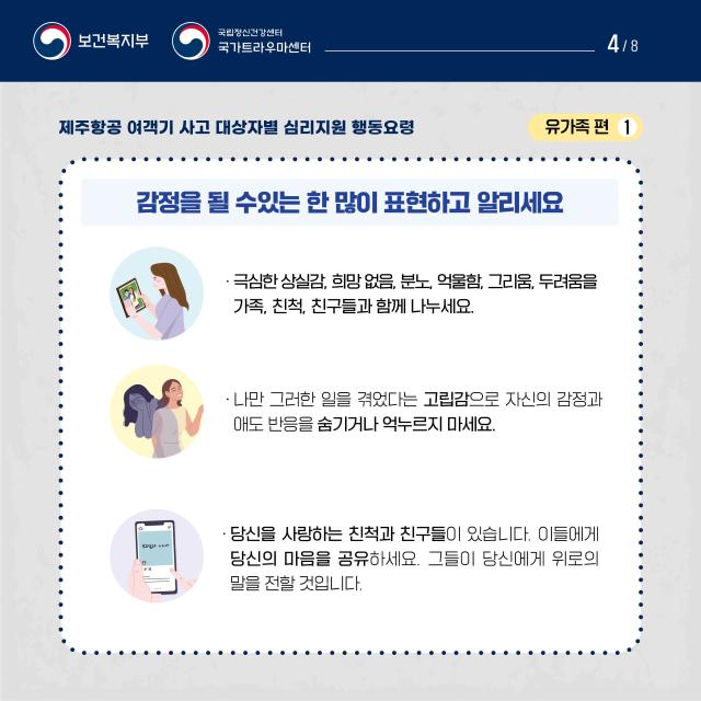 제주항공 여객기사고 대상자별 행동요령(유가족편)